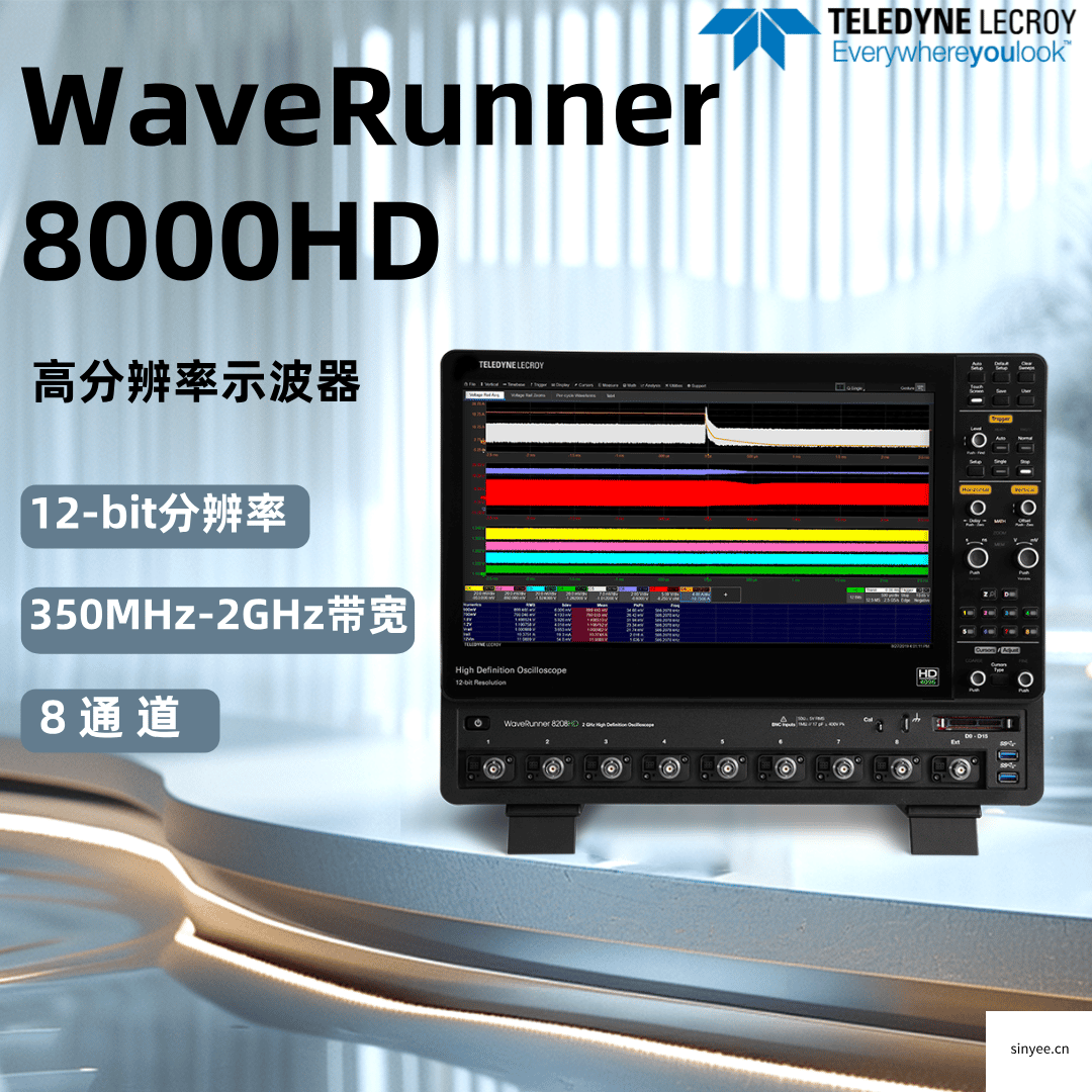 力科WaveRunner 8000 HD高精度示波器-云帆興燁